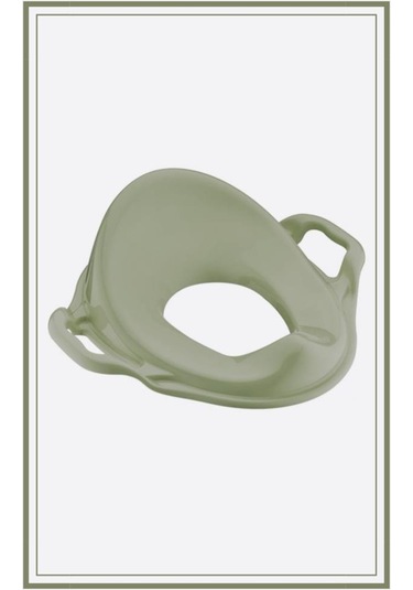 Flosoft Kulplu Klozet Kapağı Adaptörü, Çocuk Tuvalet Eğitimi Alıştırma Oturağı Yeşil