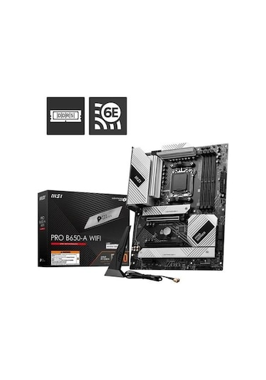 Msı Pro B650-a Wıfı6e Ddr5 Hdmı-dp Pcıe 4.0 Am5 Atx