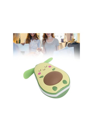 Fan Led Gece Lambası Makyaj Aynası Avakado Usb Fan El Tipi Masa Vantilatörü