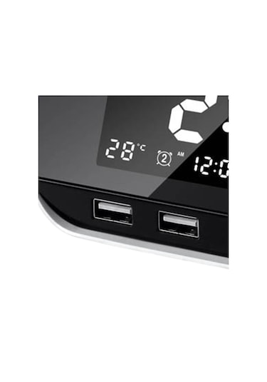 Homyl Hıfı Hoparlör Fm Çift Usb Bağlantı Noktalı Beyaz