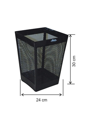 A Kalite Ofis Çöp Kovası Kare Boyalı Fileli 13 Litre