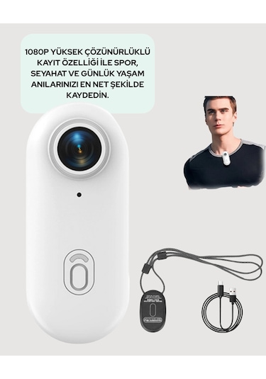 Suya Ve Darbeye Dayanıklı Kompakt Spor Kamera 1080p -