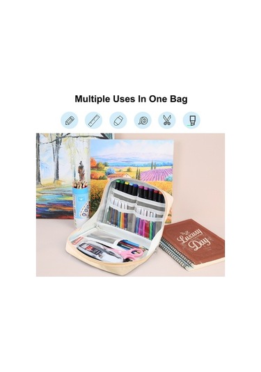 Willowhaven Funadd Grand Kalem Kutusu Kozmetik Çantası 230x170x75mm Kayısı Diğer