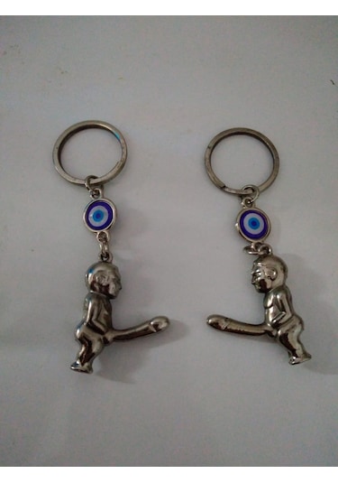 Bereket Tanrısı Gümüş Renk Komik Hediyelik Anahtarlık