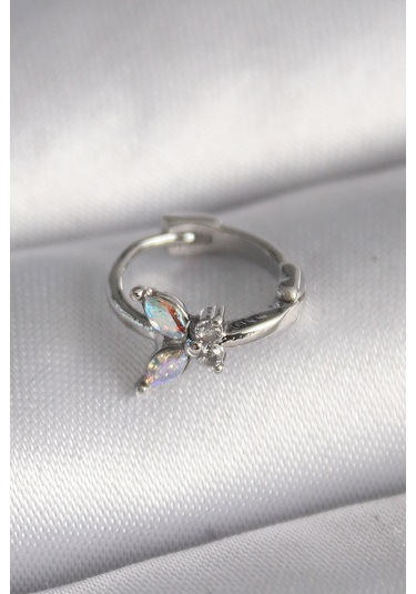 Gümüş Renk Zirkon Taşlı Kelebek Model Tragus Piercing - Ebj241123w29478 Diğer