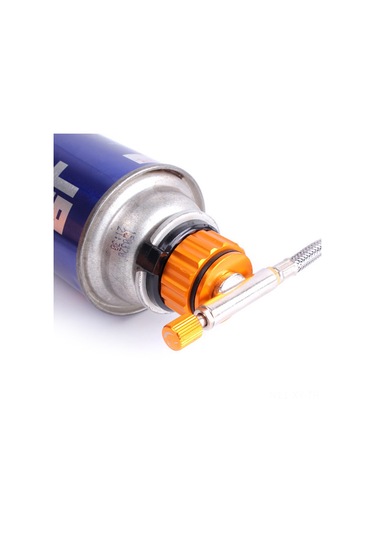 Shineyee Tomshoo Kamp Stovu Adaptörü Uzun Gaz Bünyesi İle Düz Gaz Bünyesi Arası Çevirici Bağlantı Parçası Turuncu