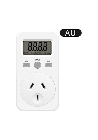 Juanjuandijital Wattmetre Enerji Ölçer 230v 16a Soket Analizörü Ab/ing/abd/br/fr Gümüş