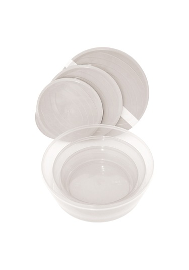 Tuffex TP730 Polo Yuvarlak Small Saklama Kabı 3'lü Beyaz