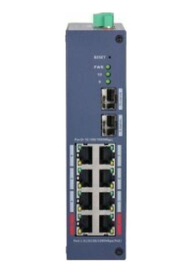 Dahua Chs4210-8gt-110 8 Port Poe 2 Port Sfp Gigabit Yönetilebilir Poe Switch 110w