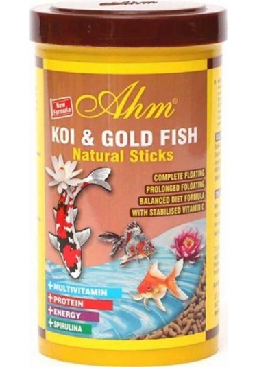 Ahm Koi Goldfish Natural Sticks Balık  Yemi 1000 Ml