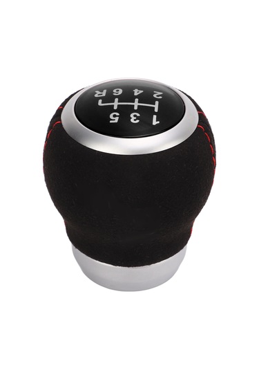 Reedark Subaru Araçları İçin 6 Vites Örgücü Kolu Kapağı - Deri Dokulu Ergonomik Tasarım - Pvc+abs Malzeme - Siyah Kapağı