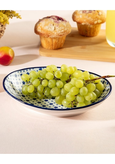 Madame Coco Rêve Bleu Petite Oval Tabak 1ktaba085019,5x16,5cm-mavi