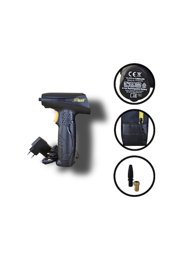 Airgun Şarj Edilebilir El Kompresörü