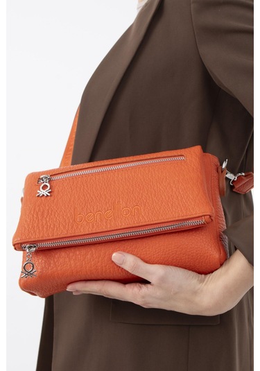 Benetton Kadın El Çantası Bnt1476 Turuncu Turuncu