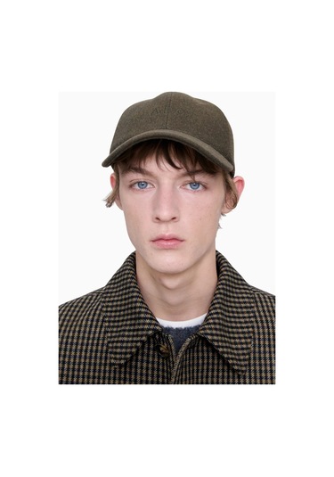 A.p.c Charlie Unisex Yünlü Baseball Cap Şapka Haki 54
