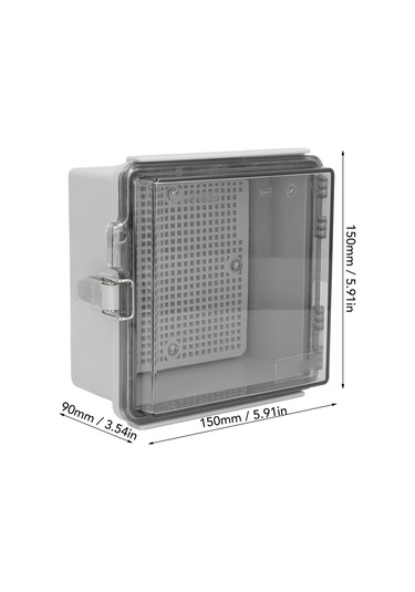 Tenfowee Abs Plastik Ip67 Su Geçirmez Elektrik Kutusu, Cam Kapaklı, Montaj Tablosu İle, Dış Mekan İçin Elektrik Enklozürü