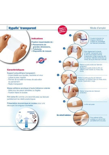 Hypafix Hipoalerjenik Şerit Flaster Sargı Tutucu Bant 5 CM x 10 M 2 Adet
