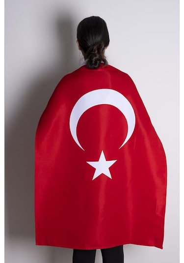 Türk Bayrağı Raşel Kumaş Aplike Dikiş 70x105 cm