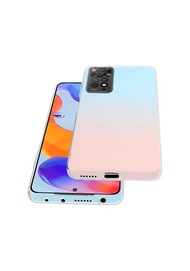 Xiaomi Redmi Note 11 Pro 5G Kılıf Şeffaf Silikon Hibrit Case Kapa Renksiz