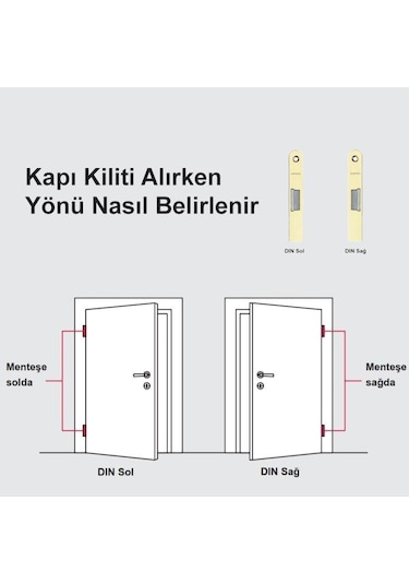 Hafele Gömme Kilit Barelli Tipi 55/18mm. Sağ Yönlü Mat Siyah Renk