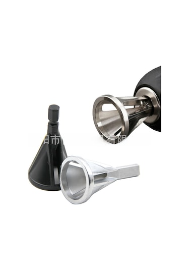 Yuntech01 Hss Üçlü Kanatlı Dış Kenar Testeresi, Metal Ve Ahşap İşlerinde Tıraşlama Ve Burr Kaldırma, Altıgen Saplı Premium Kalite Gümüş, 29g