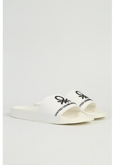 Benetton Bn-1434 Anatomik Taban Erkek Terlik Beyaz 40-45 Beyaz
