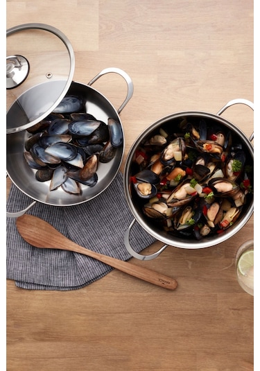 Karaca  Mutfaksever İndüksiyon Tabanlı Çelik Midye Tenceresi 20 Cm