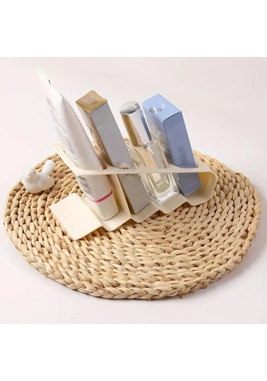 Hightower Beyaz 4 Yuvalı Uzaktan Kumanda Saklama Kutusu Kompakt Tv Radyo Cep Telefonu Beyaz