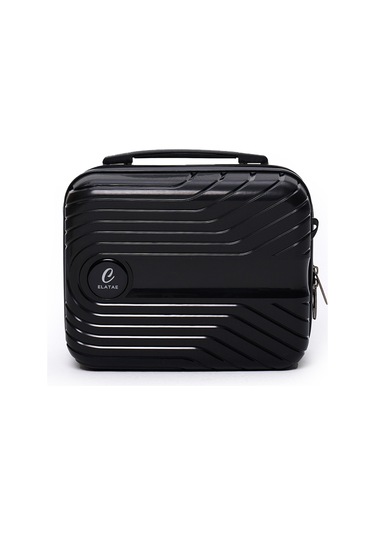 4 Lü Valiz Seti Elatae Exclusive Pro Polipropilen Kırılmaz Büyük - Orta - Kabin Boy Ve Makyaj Siyah 5239