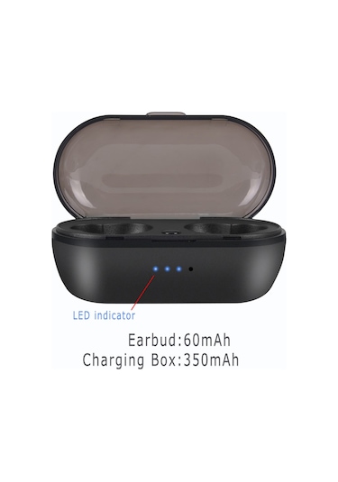 Lemestar Y50 Bluetooth 5.0 True Wireless Kulaklıklar - Mikrofonlu, 450mah Şarj Kutusu, Siyah - Ses Kalitesi Ve Konnektiviteli Dinleme Deneyimi