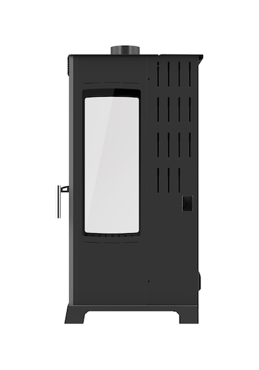 Baba's Stove / Yarı Otomatik Pelet Ve Odun Sobası / Flame 12 Kw / Üç Camlı Ve Fanlı