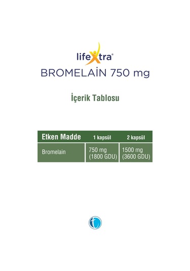 Lifeextra Bromelain 750 mg 30  Kapsül