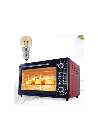 Fırın Ampulü, 4 Adet E14 Fırın 15w, Ses Cap Clear Pac Pigme Fırın Lambası