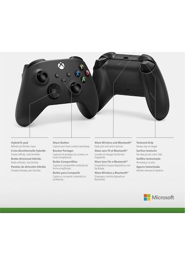 Microsoft Xbox Wireless Controller Siyah 9.nesil İthalatçı Garantili