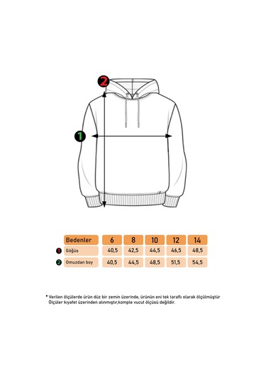 Toontoy Kız Çocuk Baskılı Kanguru Cepli Sweatshirt Gülkurusu