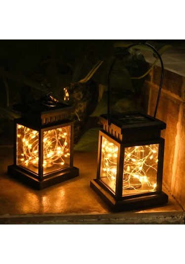 Cbtx Dış Mekan Led Peyzaj Bahçe Işık Dekorasyonu Asılı Yağmur Geçirmez Güneş Işığı Dize Işık - Kanca Versiyonu - Sıcak Beyaz Diğer