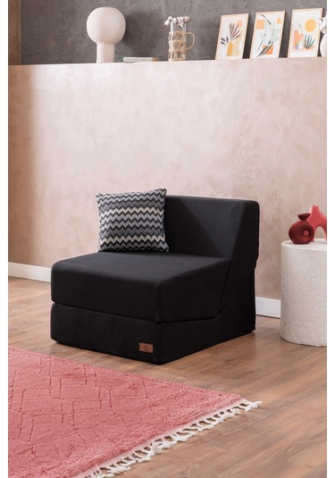 Good Night Canga Tek Kişilik Çok Amaçlı Tekli Berjer Siyah