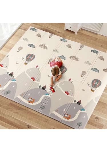 Forest City Katlanabilir Oyun Matı Oyun Halısı 150 x 180 x 1 CM