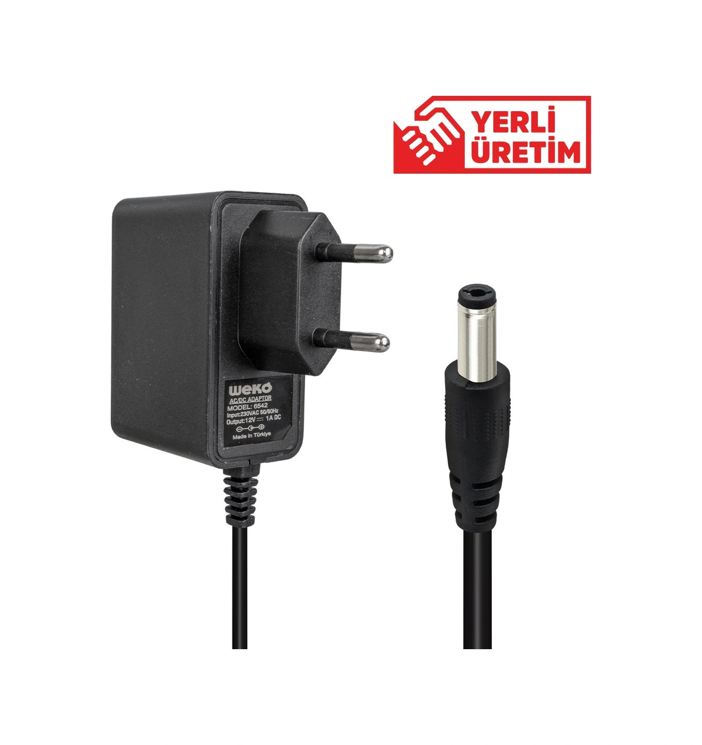 Weko 12 Volt 1 Amper 10 Watt Plastik Kasa Priz Tipi Adaptör