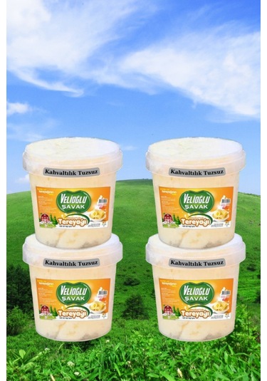 Velioğlu Şavak Köy Tereyağı Tuzsuz 4 x 1 KG