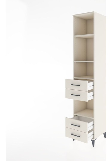 Hyperion Dolap 4 Raflı 4 Çekmeceli 44x44x221 Aytaşı-aytaşı Aytaşı