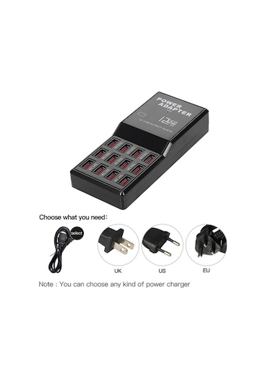 Xianwen Lemestar 12 Portlu Akıllı Usb Şarj İstasyonu - Hızlı Ve