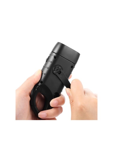 Yaozixa Güneş Enerjili Eldivenli El Feneri, Dış Mekan İçin Çift Şarjlı Güneş/el Döndürme , Led Acil Işık, Siyah Batarya Dahil Diğer