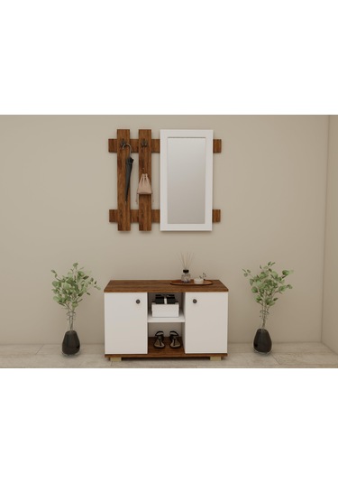 Sarissa Ayakkanbı Dolabı/askılık/antre Dolap-amalfi.-byz Kahverengi