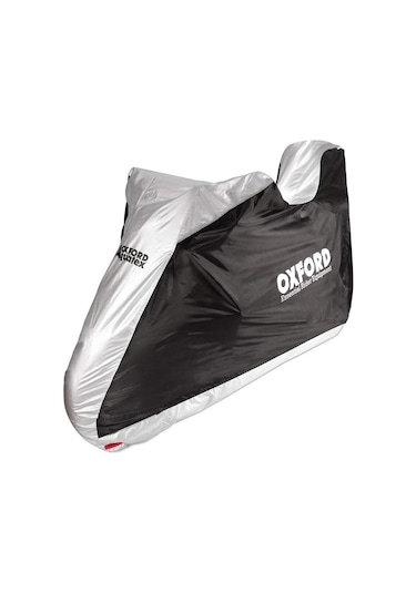 Oxford Motosiklet Aquatex Arka Çantali Kilif Medium Siyah-gri Cv203