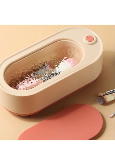 Aubyhe Pembe Usb Şarjlı Ultrasonik Temizleyici - Yüksek Frekanslı Titreşim, Derin Temizleme, Ev Ve Mağaza Kullanıma Uygun - Gümüş, Gözlük, Saat Temizleyici