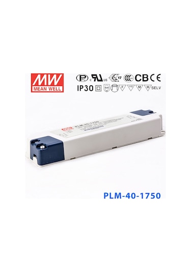 Plm-40E-1750 Meanwell Ac-Dc Single Output Led Driver Constant Cur