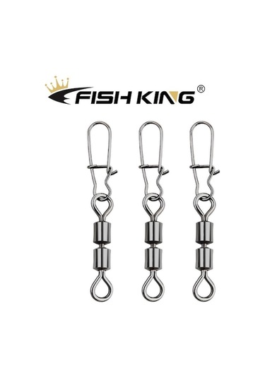 Novahub Ftk 50 Adet Pike Balıkçılık Aksesuarları Bağlayıcı Pimi Rulman Döner Döner Paslanmaz Çelik Yapış Olta Yem Fırdöndüler Mücadele 65mm-50kg 65mm-50kg