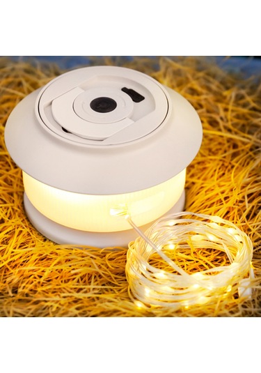 Neevoyu Suya Dayanıklı 5 Aydınlatma Modlu 3000mah Şarjlı Kamp Işığı - 20m Esnek Şerit Yeşil