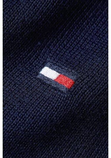 Tommy Hilfiger Erkek Yuvarlak Yaka Cotton Crew Neck Kazak - Lacivert Blue